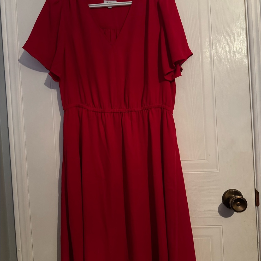 Elegant Red Women's Dress